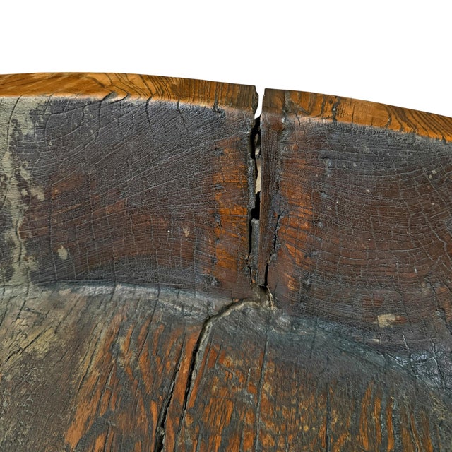 Massive Late 19th/Early 20th Century Burled Bowl For Sale - Image 14 of 14