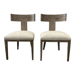Restoration Hardware Klismos Side Chairs, a Pair For Sale