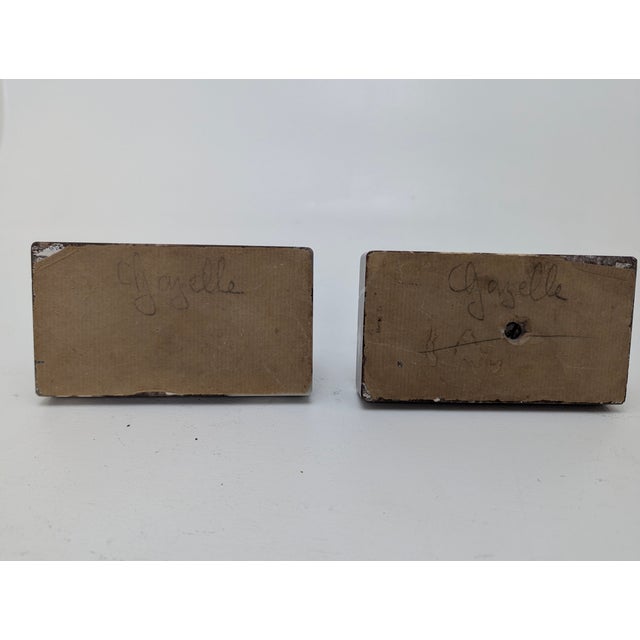 Vintage French Art Deco Gazelle Figurines, 1920s, Set of 2 For Sale - Image 3 of 6