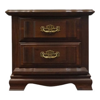 Elkin Collection Solid Knotty Pine Rustic Americana 26" Two Drawer Nightstand 70-226 For Sale