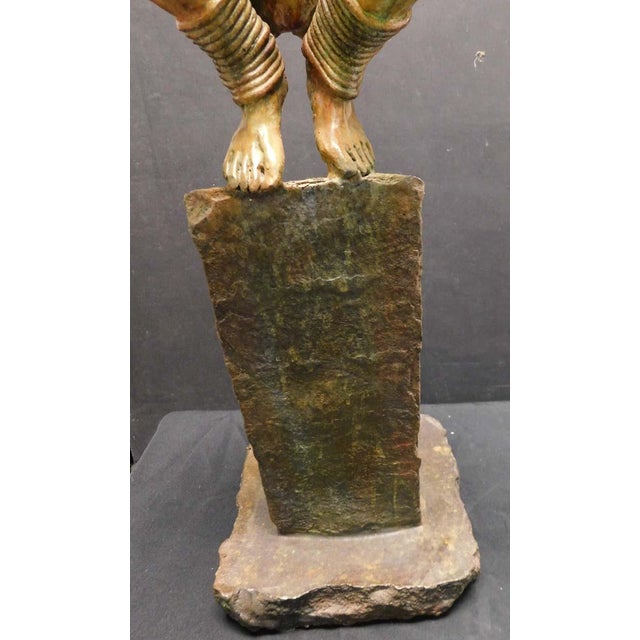 Renzo "A Solid Thought" Bronze Sculpture Hand Signed Great Decoration Artwork For Sale - Image 18 of 18
