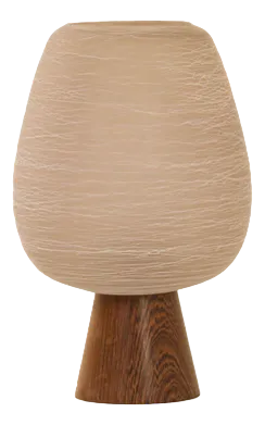 Table Lamp in Wenge and Satin Glass by Philips, 1960s