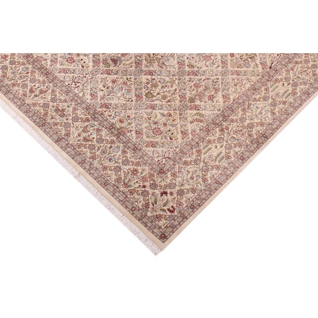 Shabby Chic Shabby Chic 1990's Pak-Persian Black/Black Wool Rug - 9'2'' X 12'3'' For Sale - Image 3 of 9