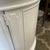 Vintage Drum End Table in Gloss White Finish For Sale - Image 4 of 7