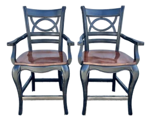 Hooker Furniture Preston Ridge Counter Stools - A Pair