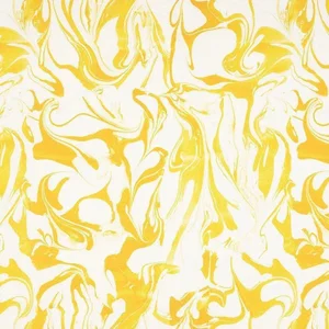 Wild Side Gold Print on Cotton/Linen Blend Fabric