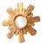 Sunburst Mirror in Gilded Wood, 1980s For Sale