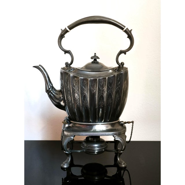 19th-Century Britannia Metal Spirit Kettle from Ashberry For Sale - Image 13 of 13