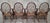 English Set of 4 Vintage McGuire Bamboo & Rattan Cracked-Ice Dining Armchairs by Elinor McGuire For Sale - Image 3 of 9