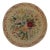 Antique Circle Hooked Rug With Central Floral Design in Multicolor - Rug & Kilim For Sale