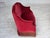 Red Danish 2-Seater Sofa in Red Velour with Ash Legs, 1970s For Sale - Image 8 of 18