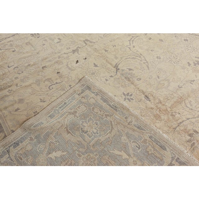 Fine Antique Indian Handmade Wool Rug For Sale - Image 4 of 7