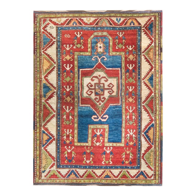 Early 20th Century Kazak Prayer Rug For Sale