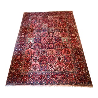 Vintage Hand Made Bakhtiari Persian Wool Rug For Sale