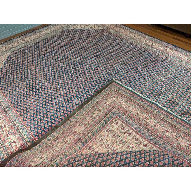 1940s Authentic Handknotted Persian Mir 1940s Rug 9'x12' For Sale - Image 5 of 12