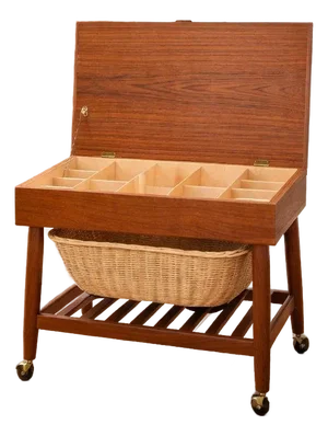 Mid-Century Modern Sewing Table