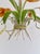 Cream Vintage Tole Tulip Chandelier in Orange and Yellow Painted Steel, 1960s For Sale - Image 8 of 18