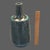 Ceramic Mid-Century-Modern Textured Reactive Glaze Pottery Bottle Vase Green Blue Color For Sale - Image 7 of 9