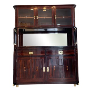 Art Nouveau Credenza Bookcase For Sale