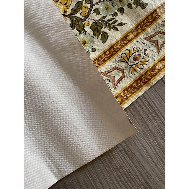1970s 1970s Striped Wallpaper Fruits and Berries 9 Yds For Sale - Image 5 of 6