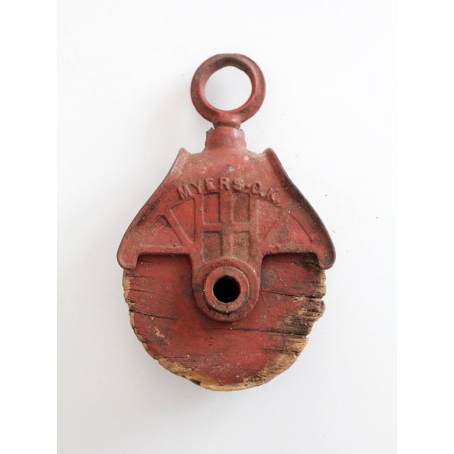 Antique f.e. Myers & Bro. Knot Passing Barn Hay Pulley For Sale - Image 11 of 12