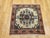 Vintage Bakhtiari Rug, Hand-Knotted Wool, Floral Pattern, Ivory & Rust Red, 3x3 For Sale - Image 12 of 12