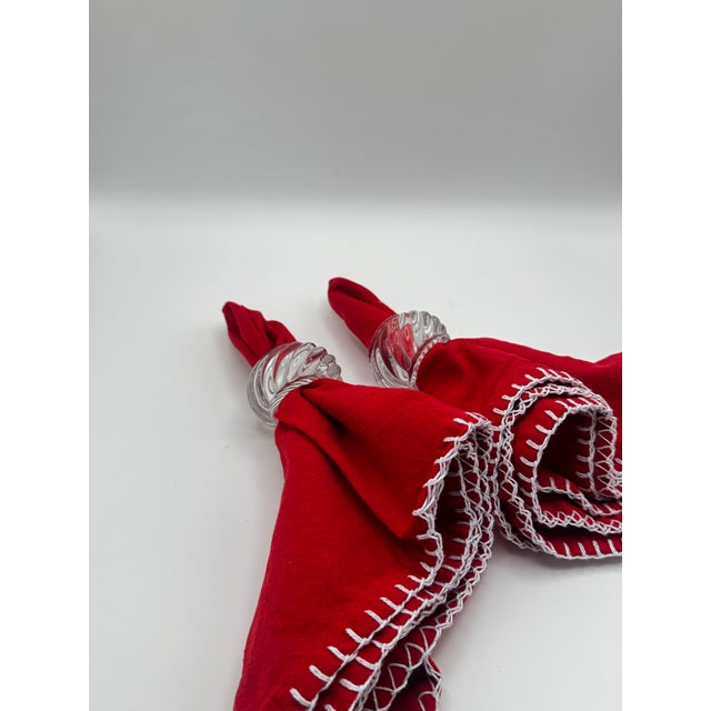 Pair of Baccarat Crystal Napkin Rings For Sale - Image 12 of 12