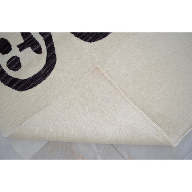 Paul Klee Unfall Inspired Hand Woven Area Rug New 4′ × 5′10″ For Sale - Image 13 of 13