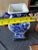 Ceramic 1970s Blue and White Floral Vase For Sale - Image 7 of 7