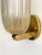Large Italian Art Deco Style Murano Glass and Brass Wall Lights, 1990s, Set of 2 For Sale - Image 13 of 17
