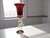 Murano Sculptural Display Chalice in Red Artistic Glass with Gold Details For Sale - Image 11 of 12