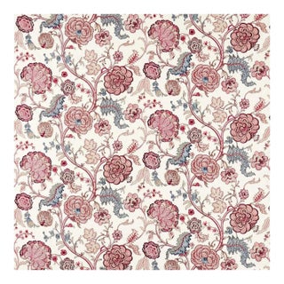 Sanderson Salisbury Embroidery Fabric in Crimson For Sale