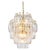 This ALOADECOR chandelier combines a warm brass finish with hand-blown glass shades for a refined mid-century inspired...