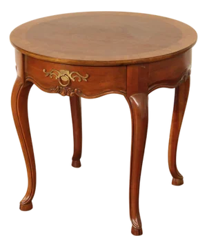 Baker Furniture French Country Style Walnut Side Table
