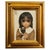 Authentic Oil Painting on Panel "Big Eyes" Beautiful Young Girl With Siamese Cat by Margaret Keane, 1980 For Sale - Image 4 of 14