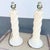 Postmodern Twisted Cream Textured Plaster Table Lamps - A Pair For Sale - Image 4 of 6