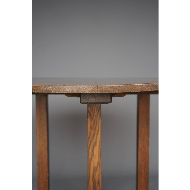 Art Deco Oak Console Table by Frits Spanjaard for Lov, 1920s For Sale - Image 10 of 14