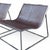 Jean-Marie Massaud Contemporary Spanish Leather Sling Lounge Chairs, Pair, by Jean-Marie Massaud for Viccarbe "Holy Day" For Sale - Image 4 of 13