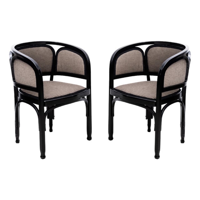 Original Art Nouveau Armchair Model 716/F by Gustav Siegel for Jacob & Josef Kohn, 1901 For Sale