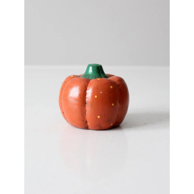 Vintage Ceramic Pumpkin Figurine For Sale - Image 4 of 7