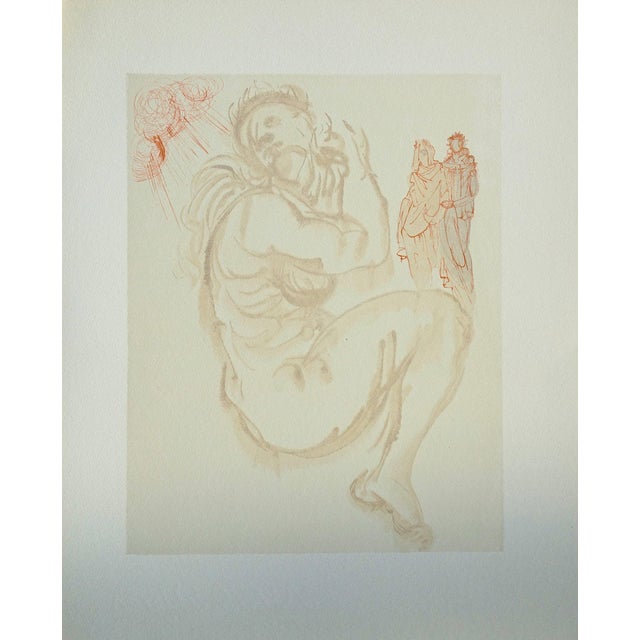 Salvador Dali, Le songe de Dante, Nude, Etching For Sale
