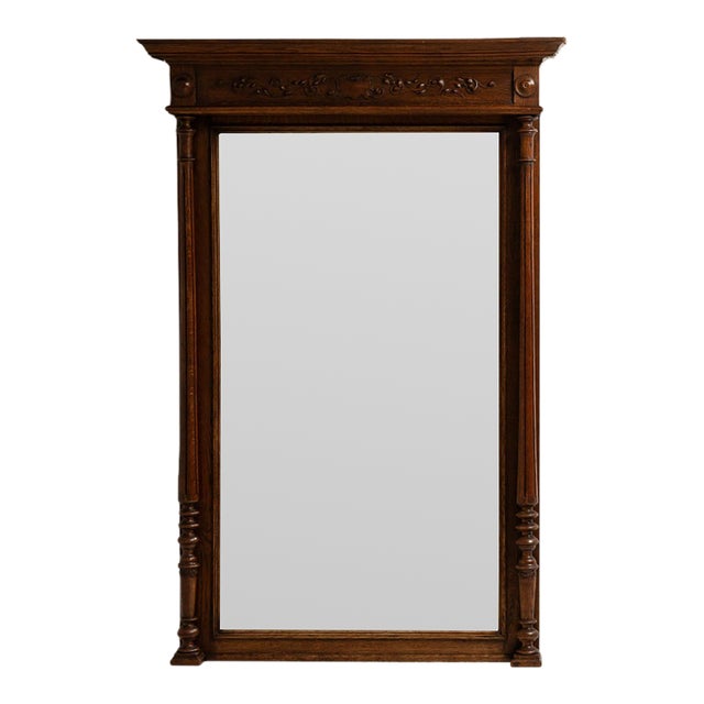 19th Century France Renaissance Brown Wood Full-length & Floor Mirrors For Sale