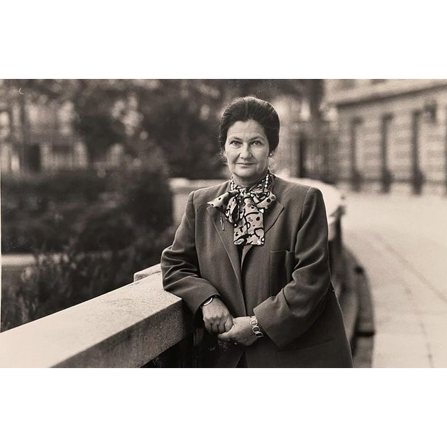Pascal Baril, Simone Veil, 1989, Silver Print For Sale - Image 4 of 4