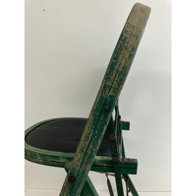 Folk Art Vintage Painted Folding Chair – St. Louis Chair Co.--Child’s Toy or Decorative Accent (C. 1930s–1940s) For Sale - Image 3 of 10