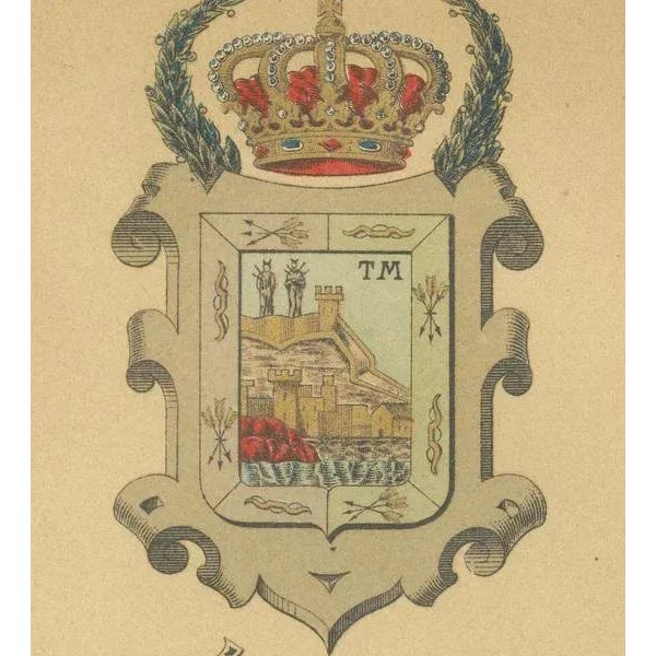 Paper Map of Málaga, 1901 For Sale - Image 7 of 8