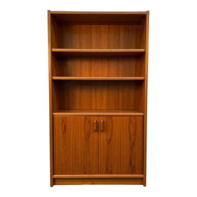 Mid-Century Danish Modern Teak Bookcase For Sale