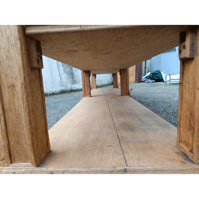 Antique Worktable in Oak For Sale - Image 11 of 18