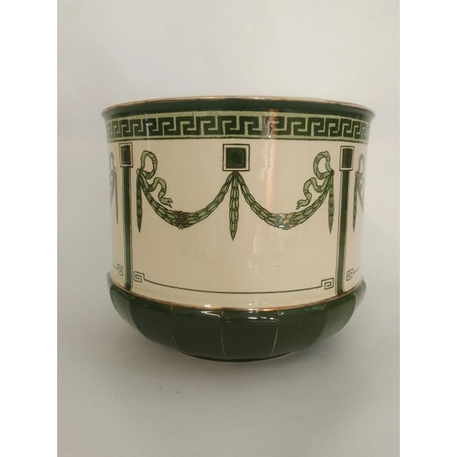 Large Cachepot from Villeroy & Boch, 1920s, in Flawless conditions. Designed 1890 to 1919 This piece has an attribution...