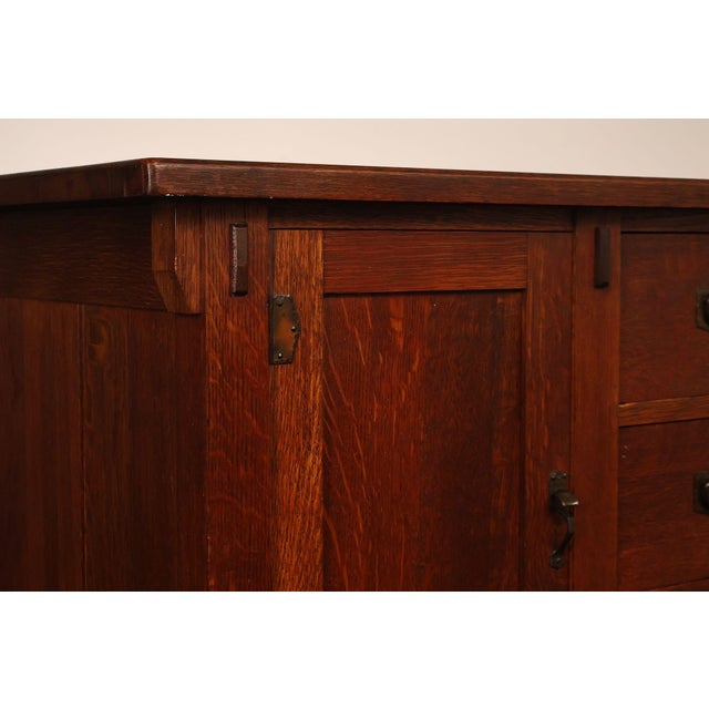 Limbert Antique Mission Style Oak Sideboard For Sale - Image 15 of 18