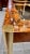 1970s 1970s Century Furniture Burl Wood and Brass Dining Table (Two Leaves) For Sale - Image 5 of 9